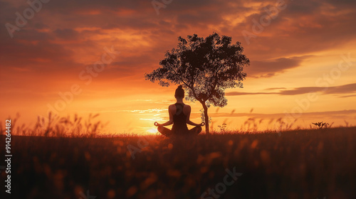 A woman and girl practice yoga at sunset, embracing the summer beauty of nature and the earth beneath the sun. woman, people, summer, nature, girl, yoga, sun, beauty, earth, sunset, energy, lifestyle