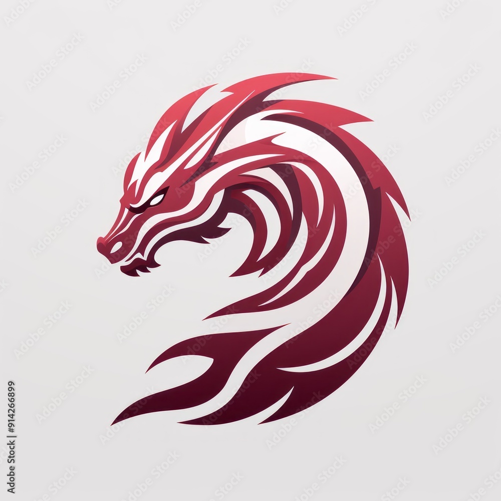 Naklejka premium animal icon and logo on a white background Created with Generative AI technology