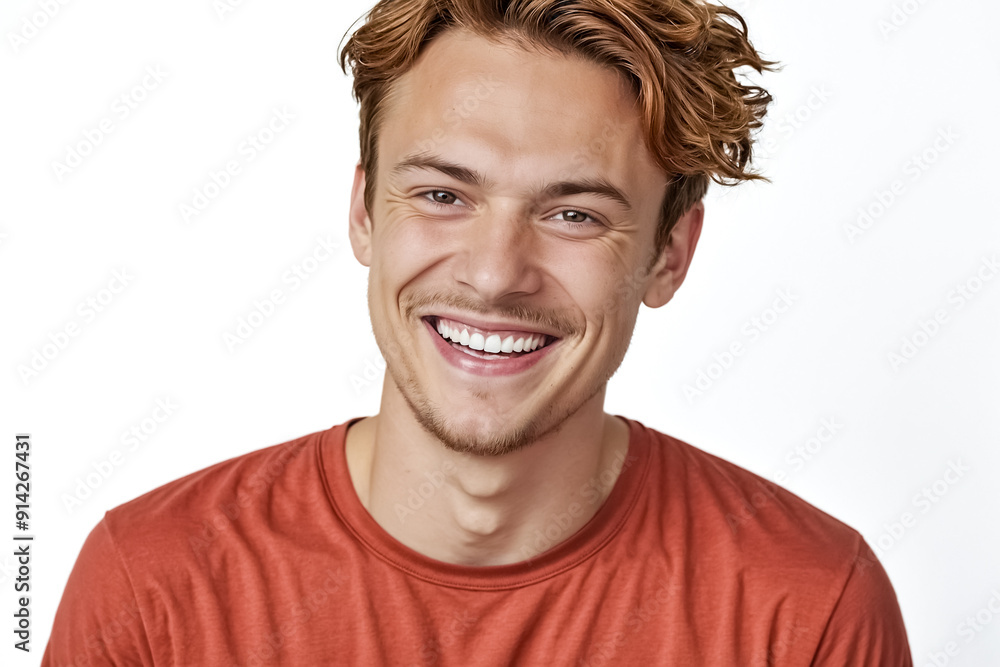 Portrait of a Handsome Young Man Smiling Portrait of a Handsome Young Man Smiling