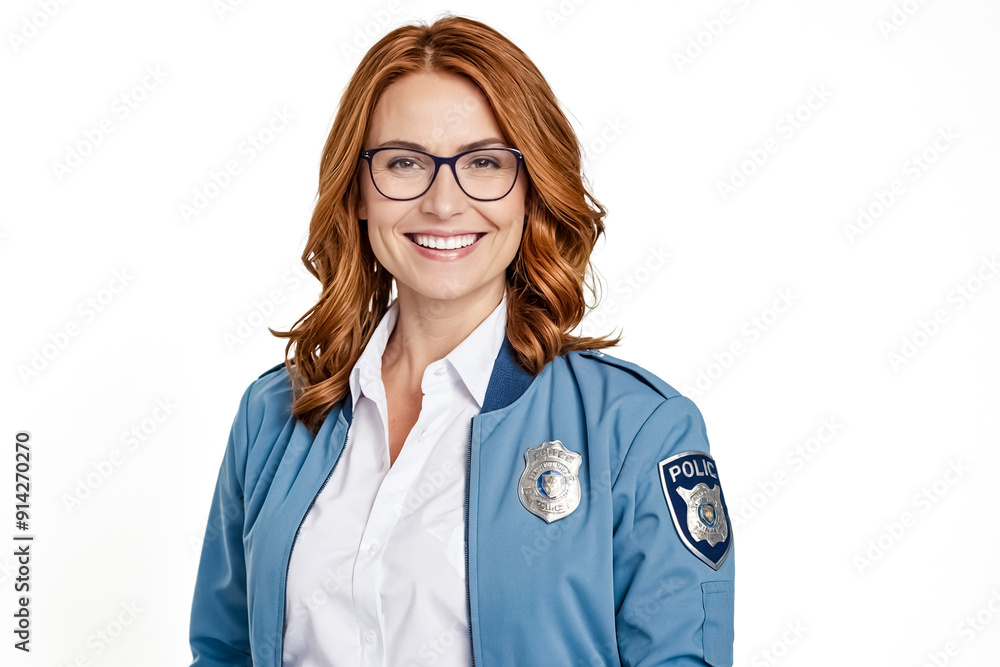 Portrait of a Smiling Female Police Officer Portrait of a Smiling Female Police Officer
