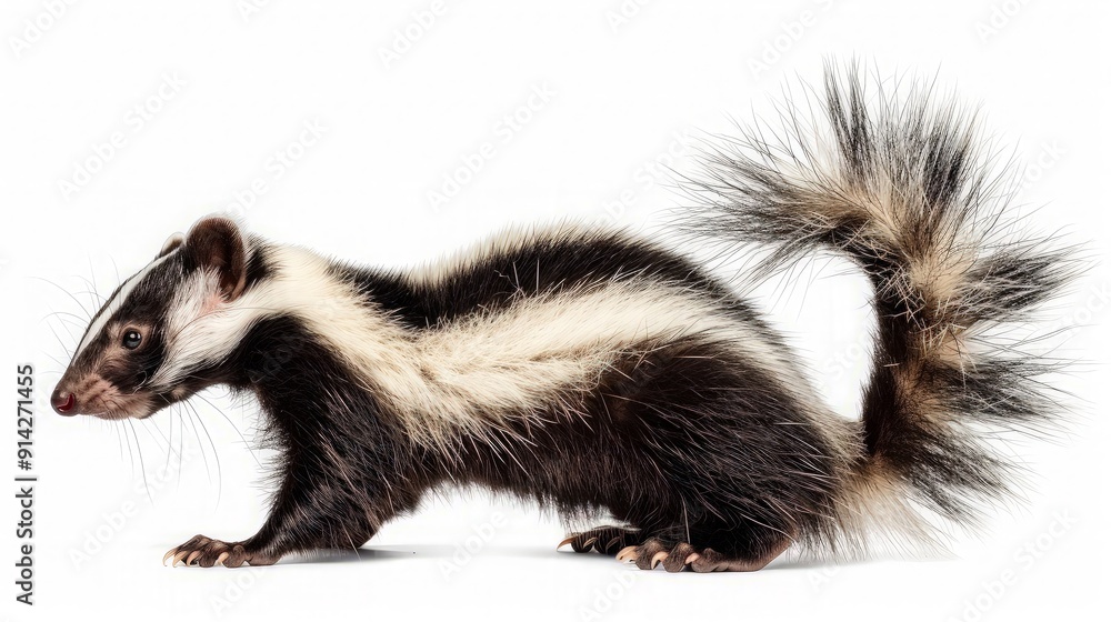 Striped Skunk Portrait Striped Skunk Portrait