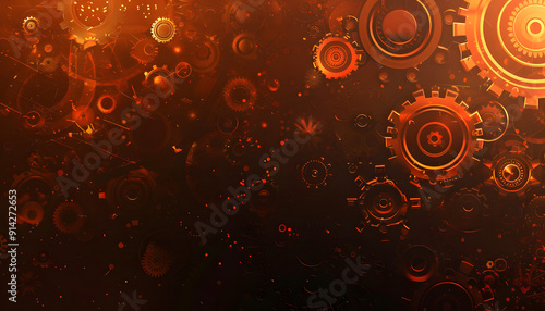 Abstract background design with gears design