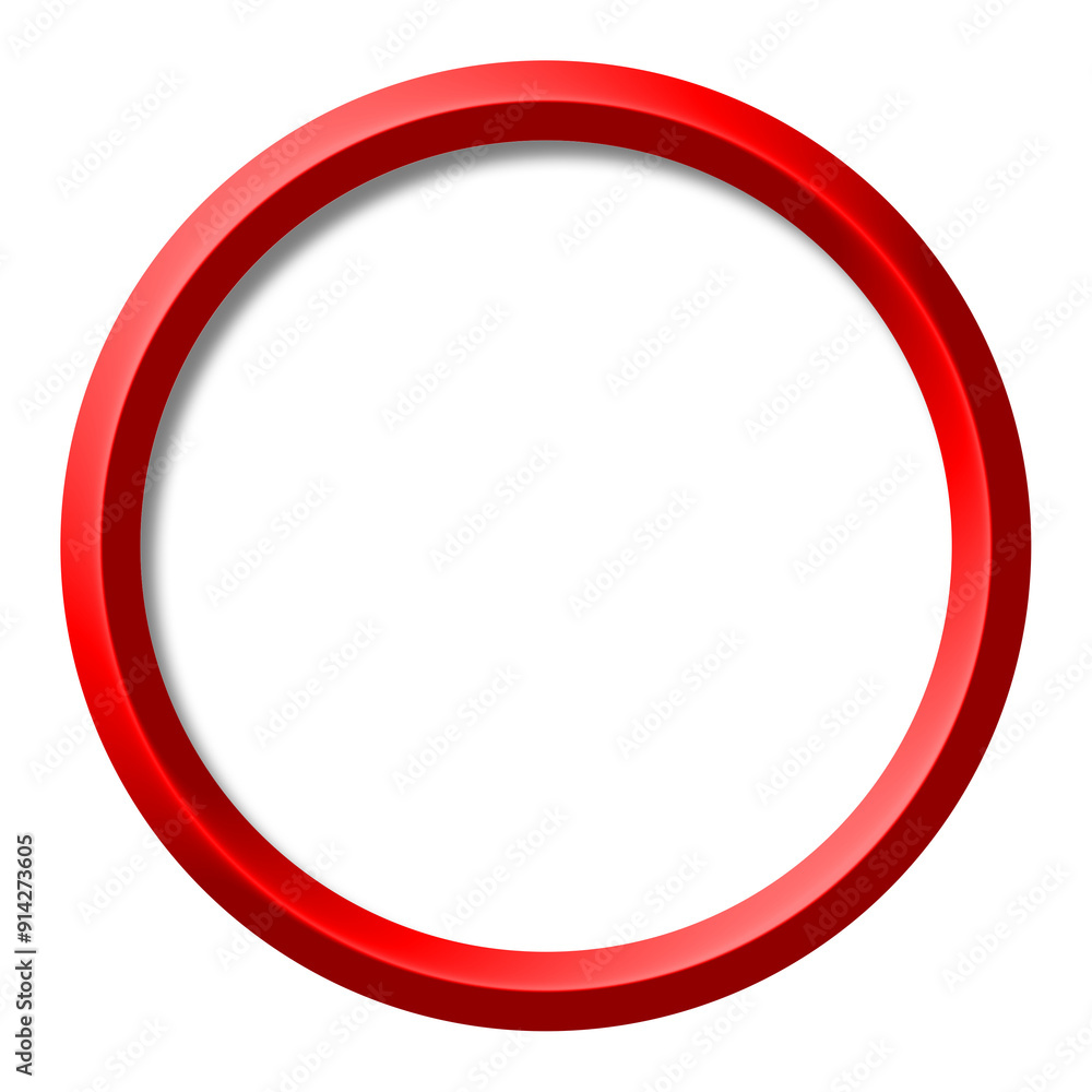 red round frame red round frame