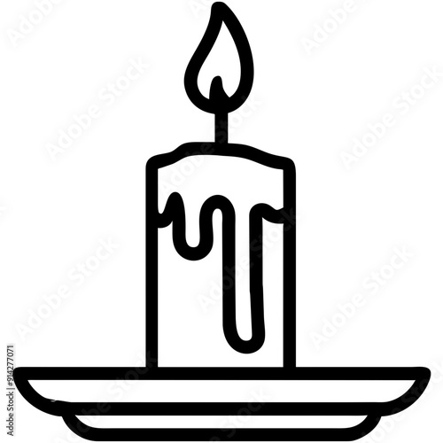 Elegant Candle Icon