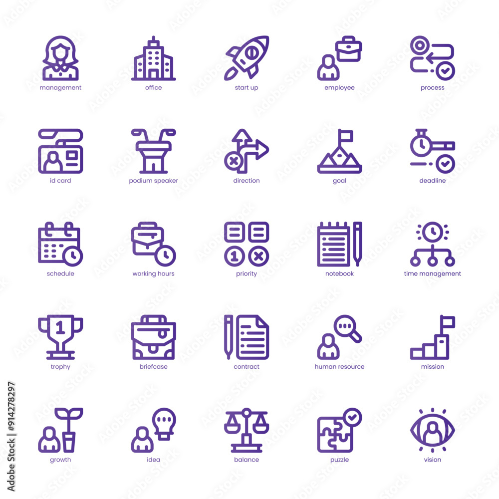 Strategy Management icon pack for your website, mobile, presentation, and logo design. Strategy Management icon basic line gradient design. Vector graphics illustration and editable stroke. Strategy Management icon pack for your website, mobile, presentation, and logo design. Strategy Management icon basic line gradient design. Vector graphics illustration and editable stroke.
