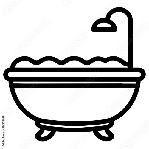 Elegant Bathtub for Relaxation and Luxurious Bathing Experience