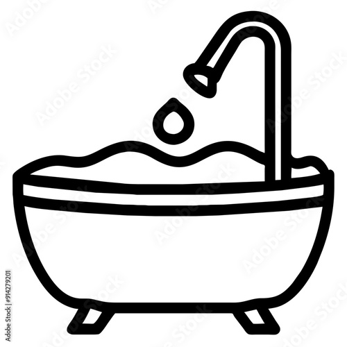 Elegant Bathtub for Relaxation and Luxurious Bathing Experience
