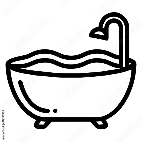 Elegant Bathtub for Relaxation and Luxurious Bathing Experience