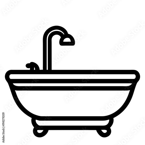 Elegant Bathtub for Relaxation and Luxurious Bathing Experience