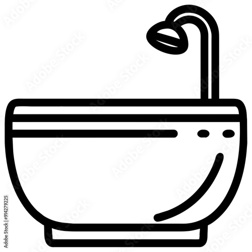 Elegant Bathtub for Relaxation and Luxurious Bathing Experience
