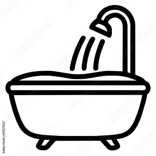 Elegant Bathtub for Relaxation and Luxurious Bathing Experience