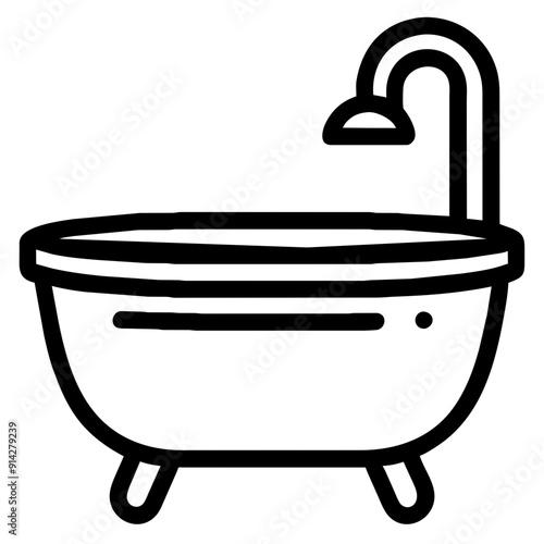 Elegant Bathtub for Relaxation and Luxurious Bathing Experience