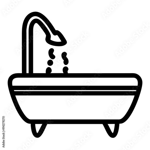 Elegant Bathtub for Relaxation and Luxurious Bathing Experience