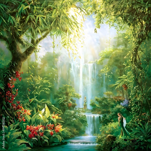 Wallpaper Mural Jardín del Edén Torontodigital.ca