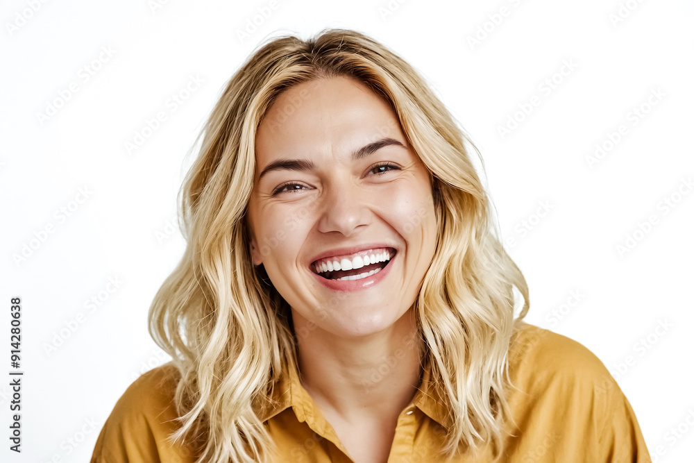 Portrait of a beautiful young woman laughing Portrait of a beautiful young woman laughing