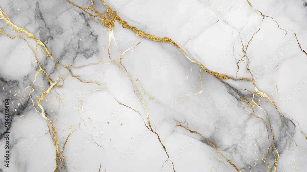 Elegant 3D luxury background with white marble and gold veins, sophisticated design Elegant 3D luxury background with white marble and gold veins, sophisticated design