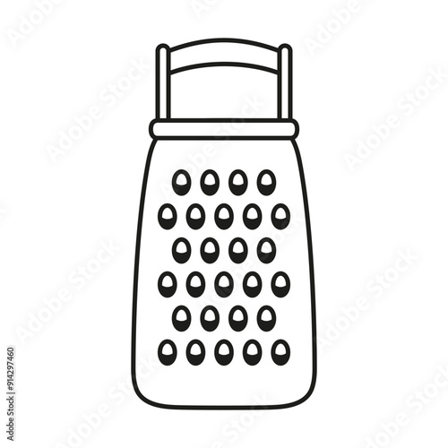 outline grater isolated