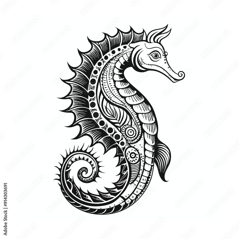 Fototapeta premium Old engraving style vector illustration