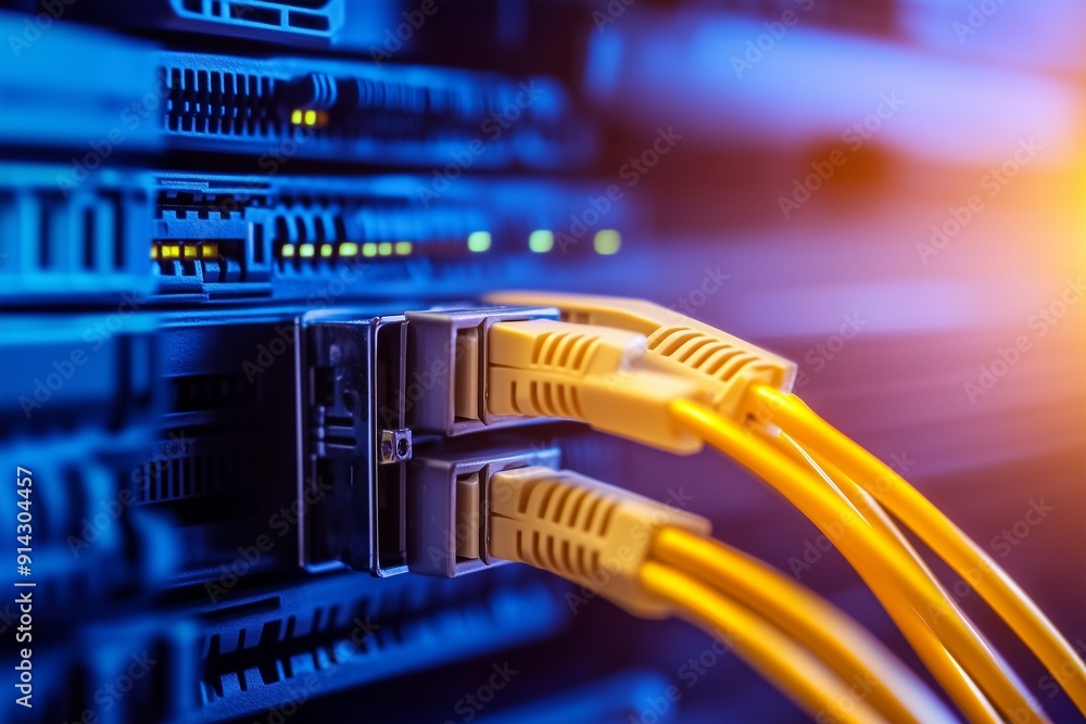 Network Cables Connected to Server Network Cables Connected to Server