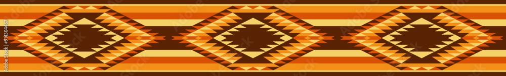 Obraz premium Abstract southwest design seamless pattern - Vector Illustration