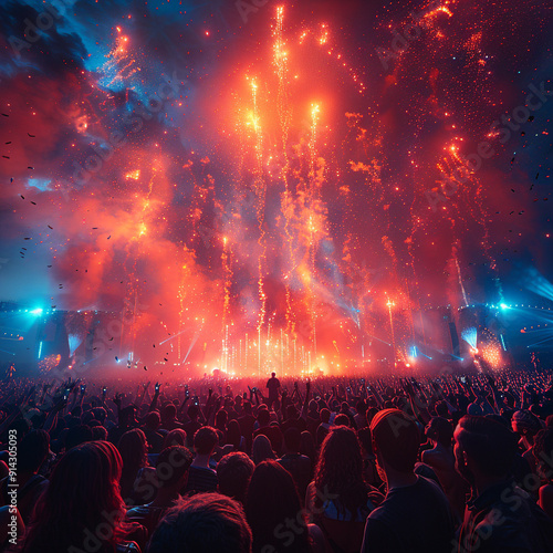 people at concert