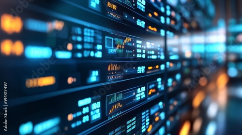 Digital Display of Financial Stock Market Data