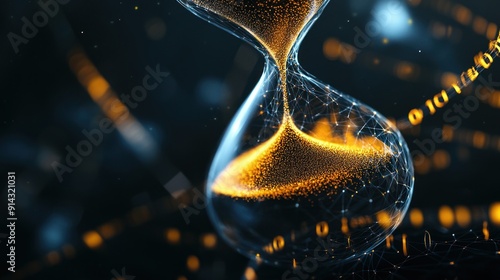 Digital Hourglass with Binary Code