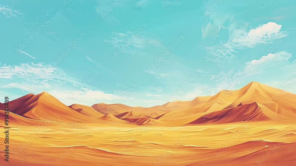 Fototapeta premium A landscape of Dunhuang desert