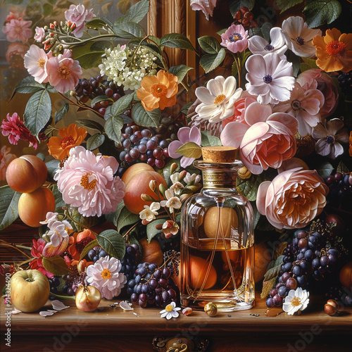still life with flowers
