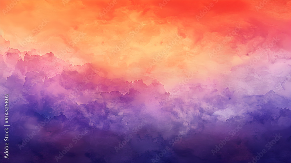 Naklejka premium A colorful background with a purple and blue sky