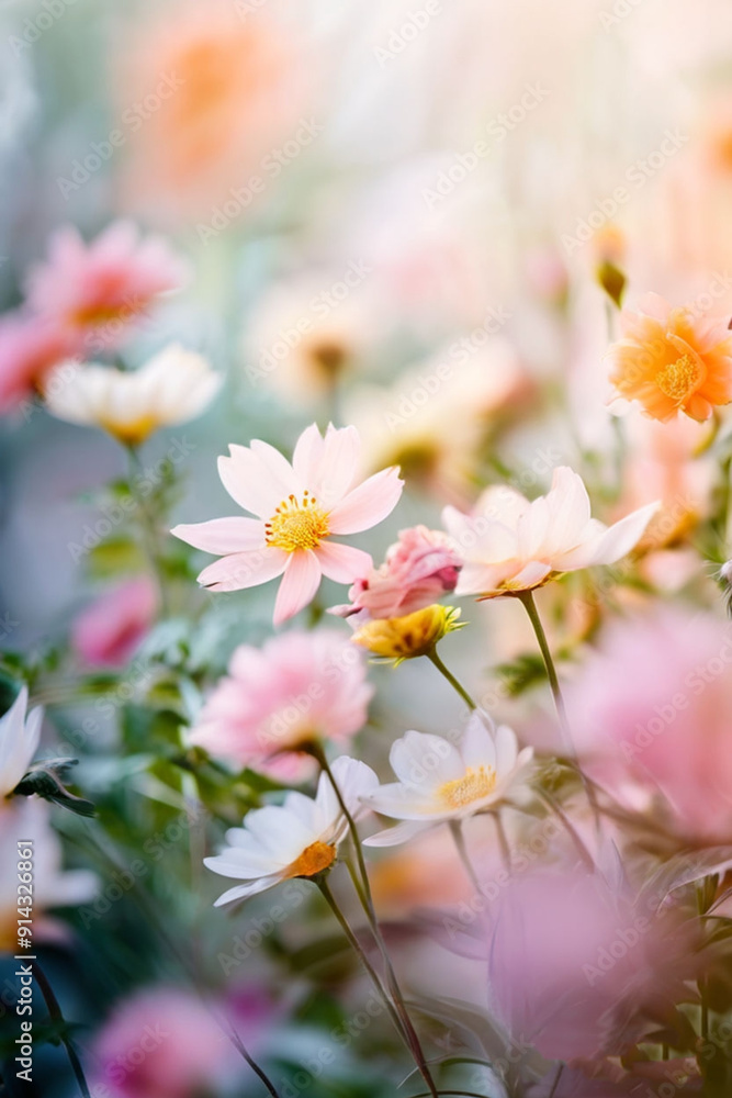 pink flowers in spring pink flowers in spring