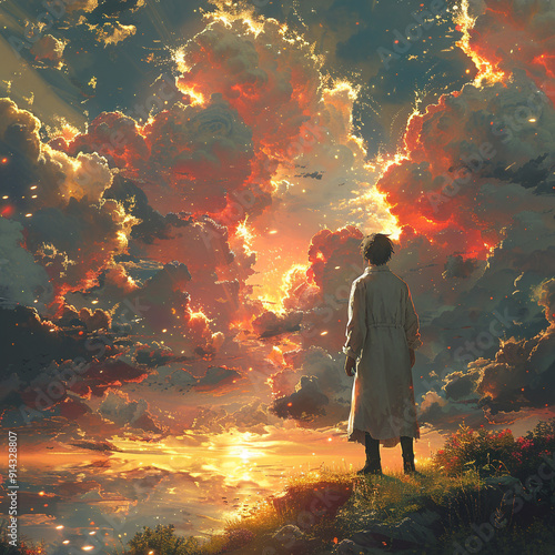 person in the forest