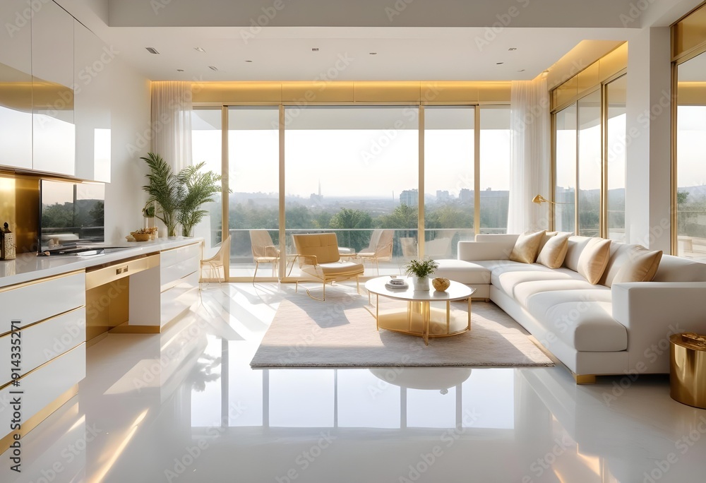 White and gold theme interior modern minimalism photo realism neww Style 3d Paints Doodle Illustration Deep View High Results 4k HD White and gold theme interior modern minimalism photo realism neww Style 3d Paints Doodle Illustration Deep View High Results 4k HD