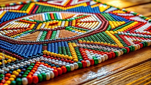 Intricate Patterns of Heritage: A Kenyan Beadwork Tradition  generative AI