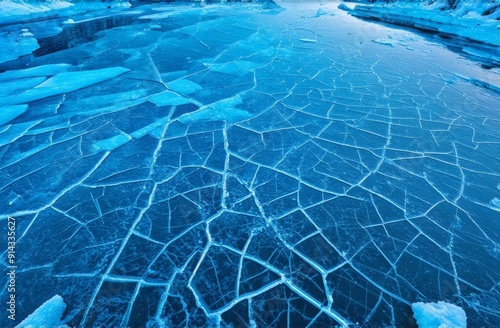 Ice lake close-up