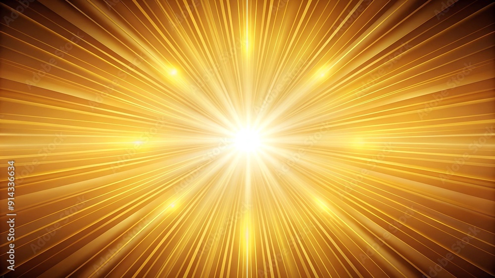 Golden Hour Sunburst Abstract AI Generated Golden Hour Sunburst Abstract AI Generated