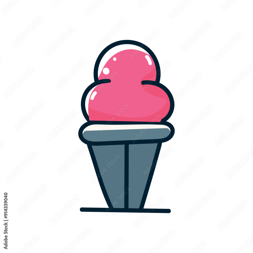 Vector ice cream sweet dessert icon.delicious cone ice-cream design. Vector ice cream sweet dessert icon.delicious cone ice-cream design.
