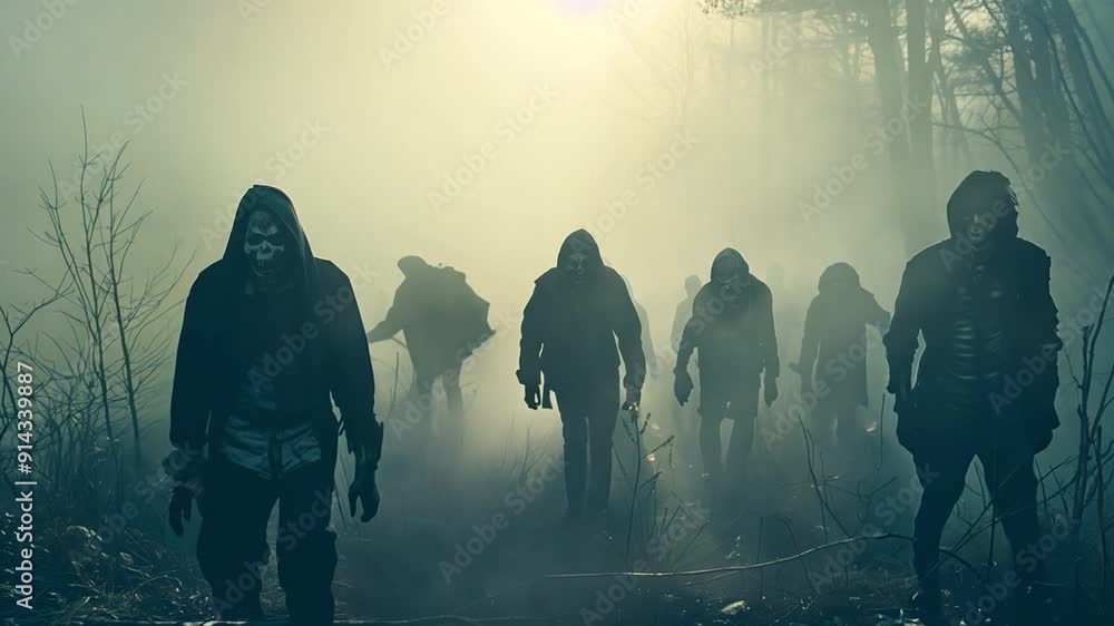 In the mist, zombies 