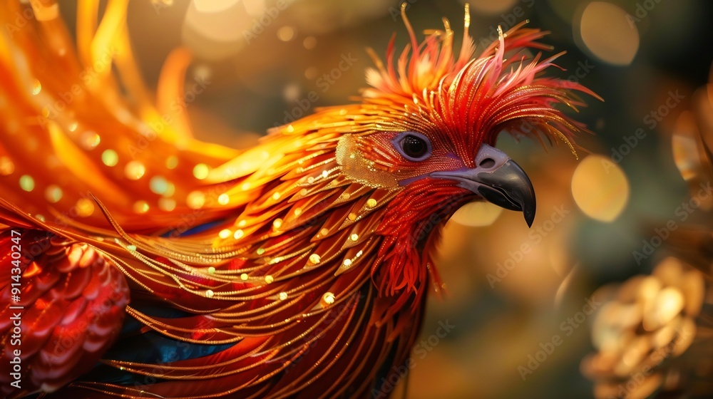Golden Bird in Festive Light Golden Bird in Festive Light