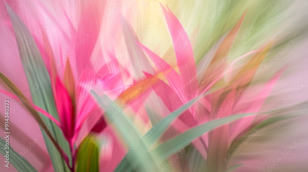 Leaves of a needle plant in a way that creates an abstract, Leaves of a needle plant in a way that creates an abstract,
