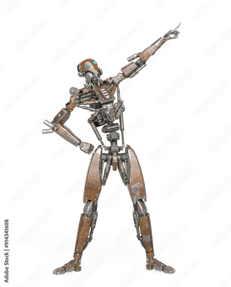 apocalypse cyborg is pointing up to the stars like a comic hero apocalypse cyborg is pointing up to the stars like a comic hero