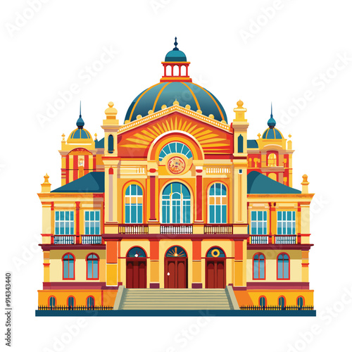 Wallpaper Mural Old engraving style vector illustration Torontodigital.ca