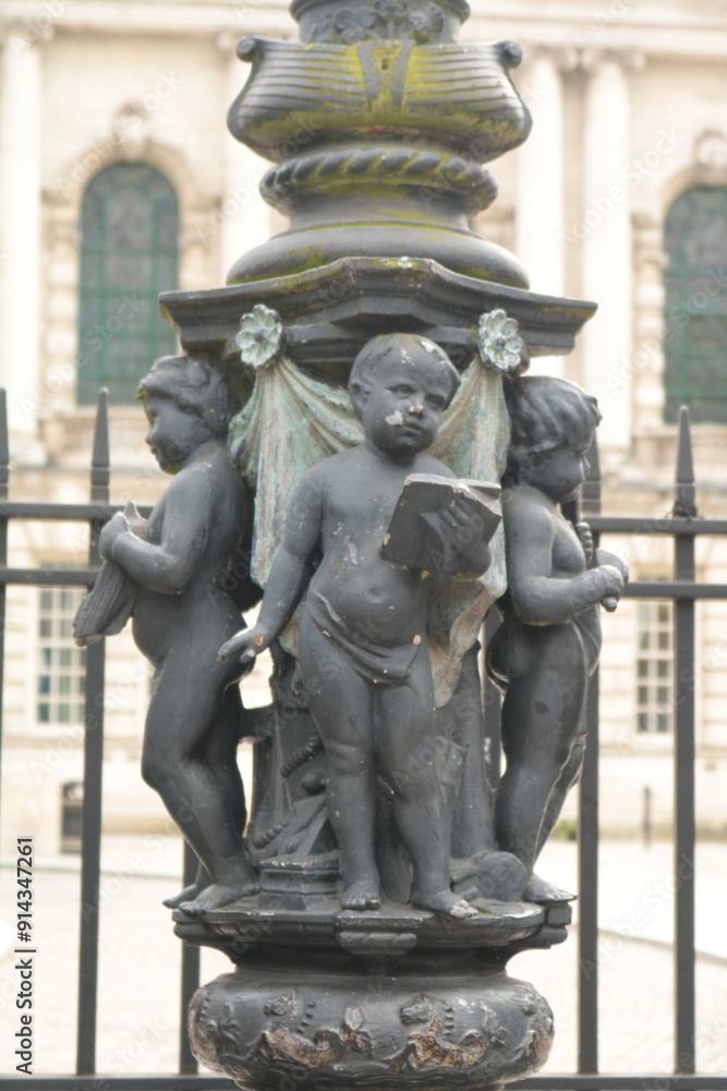 statue of a children in the park statue of a children in the park
