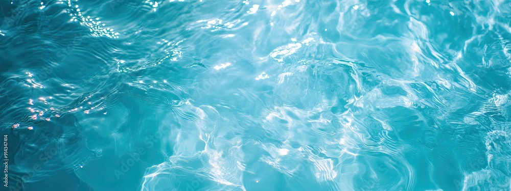 light teal blue clear water surface banner background, product advertisement banner concept light teal blue clear water surface banner background, product advertisement banner concept
