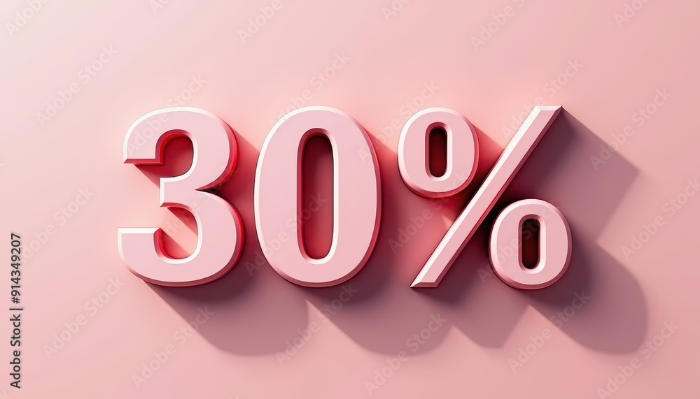 30 thirty percent off 3D text typography. Promotion, discount, offer concept banner design. 30 thirty percent off 3D text typography. Promotion, discount, offer concept banner design.
