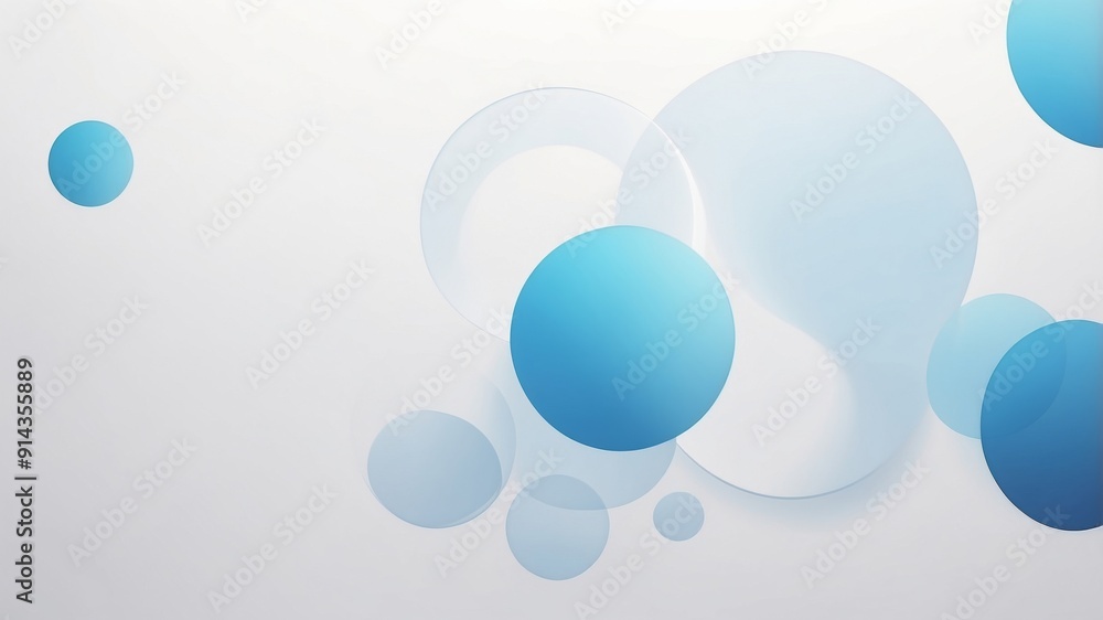 Background for presentations. White background blue balls 3D illustration Background for presentations. White background blue balls 3D illustration