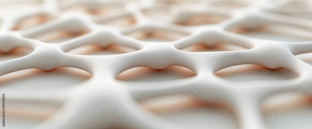 Obraz premium Complex network illustration, no text, empty space, naturally lit