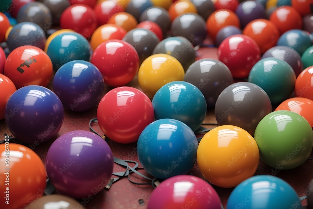 Colorful Balls spheres background - 3d rendering
Colorful Balls spheres background - 3d rendering