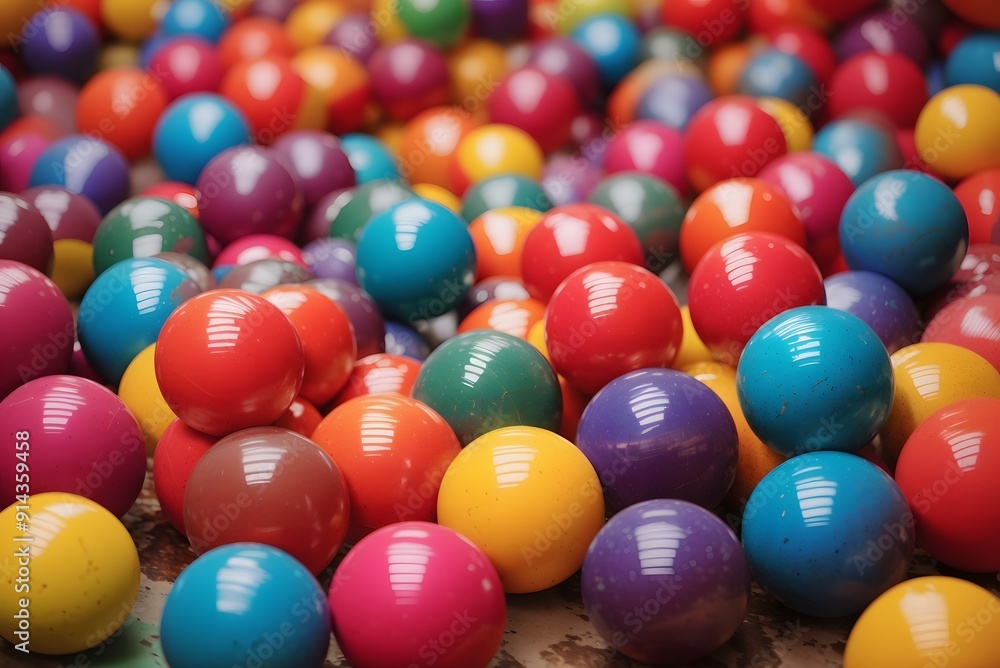 Colorful Balls spheres background - 3d rendering
Colorful Balls spheres background - 3d rendering