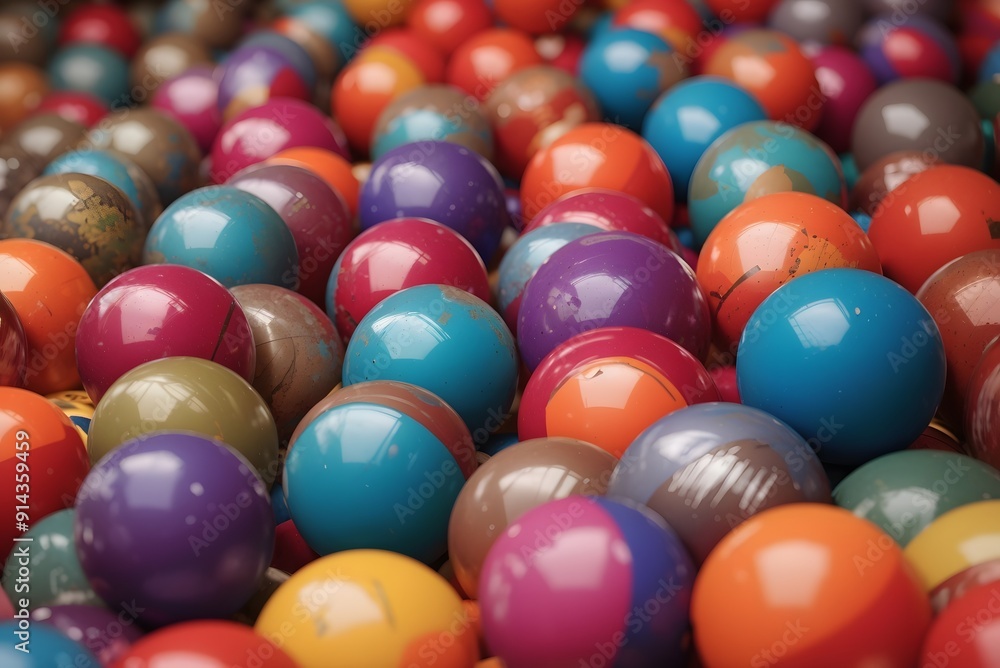 Colorful Balls spheres background - 3d rendering
Colorful Balls spheres background - 3d rendering